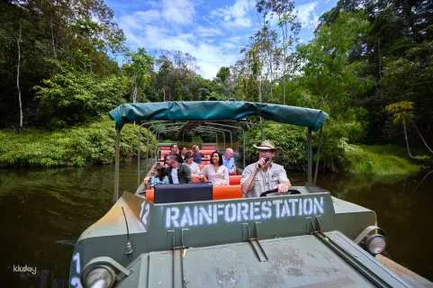Army Duck with Skyrail & Kuranda Scenic Train Day Tour with Cairns Transfer